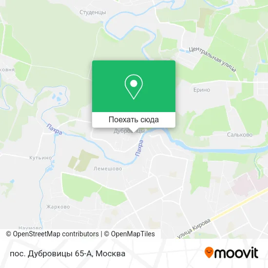 Карта пос. Дубровицы 65-А