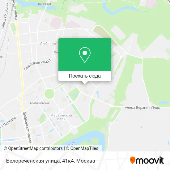 Карта Белореченская улица, 41к4