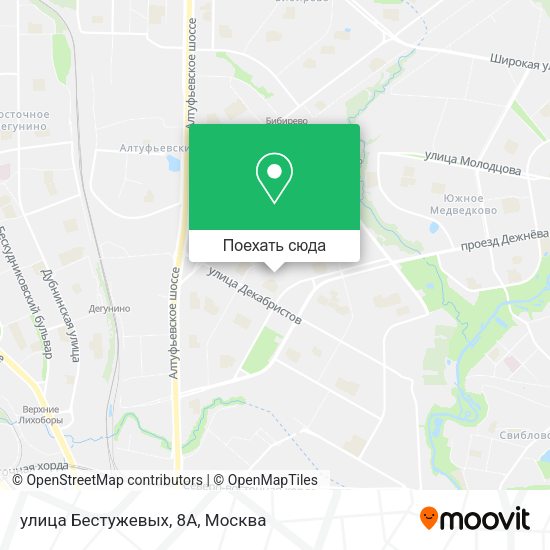Карта улица Бестужевых, 8А