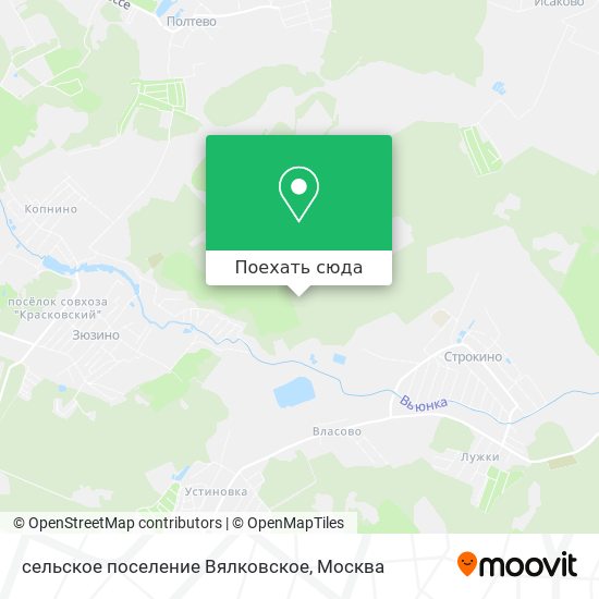 Карта сельское поселение Вялковское