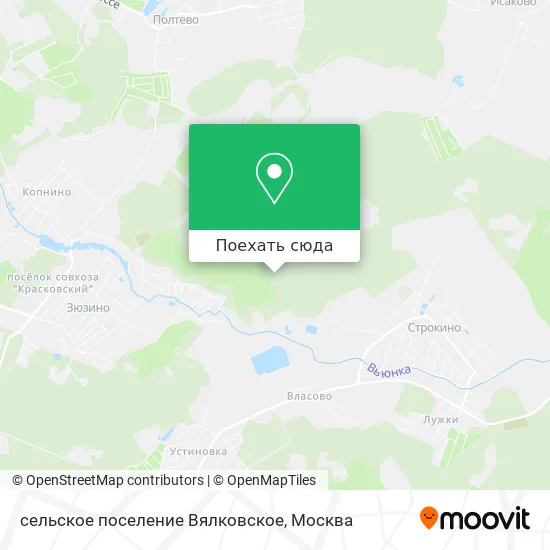 Карта сельское поселение Вялковское