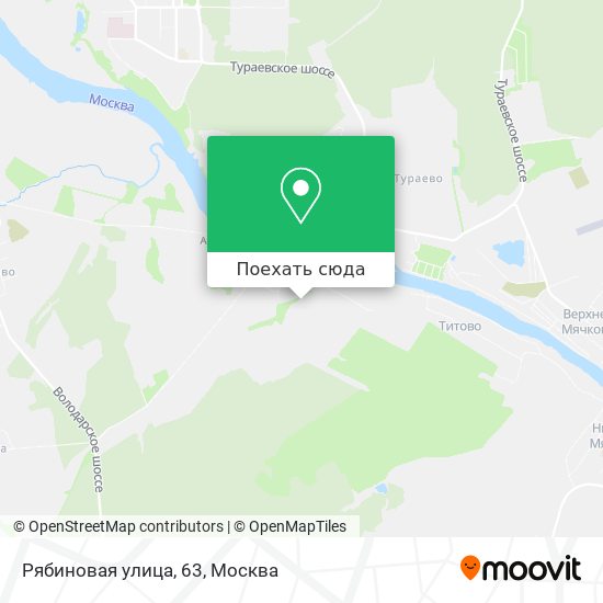 Карта Рябиновая улица, 63