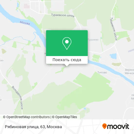 Карта Рябиновая улица, 63