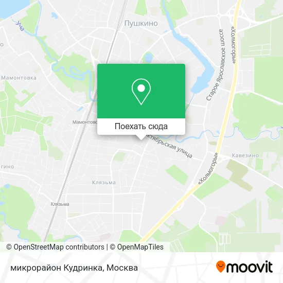 Карта микрорайон Кудринка