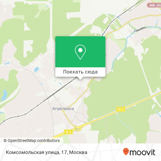 Карта Комсомольская улица, 17