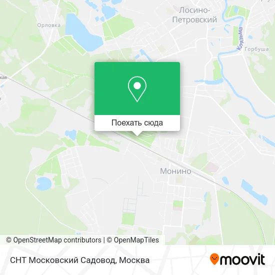 Карта СНТ Московский Садовод