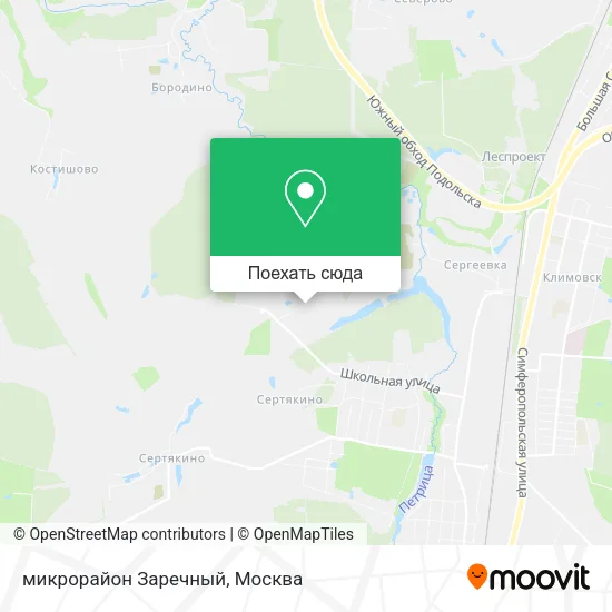 Карта микрорайон Заречный