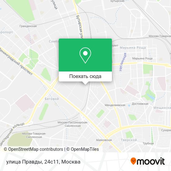 Карта улица Правды, 24с11