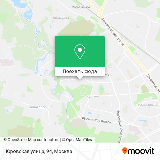 Карта Юровская улица, 94