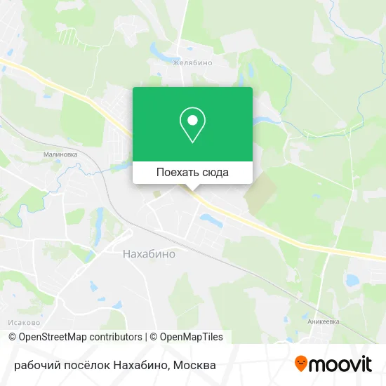 Карта рабочий посёлок Нахабино