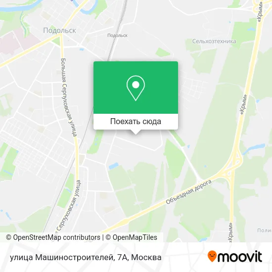 Карта улица Машиностроителей, 7А