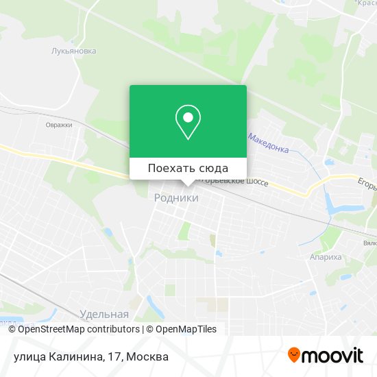 Карта улица Калинина, 17
