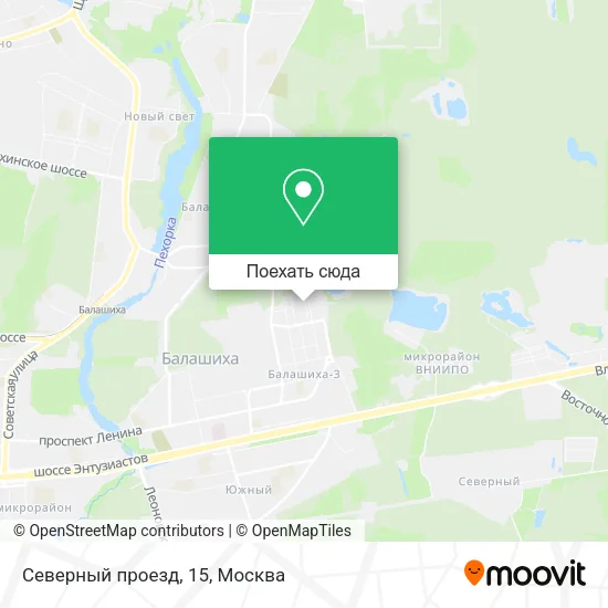 Карта Северный проезд, 15