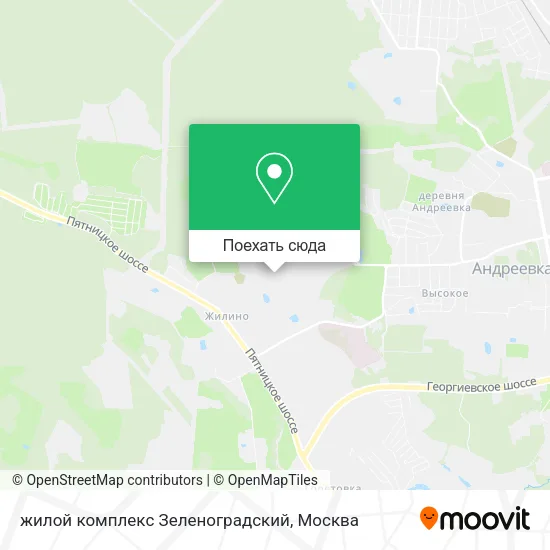 Карта жилой комплекс Зеленоградский