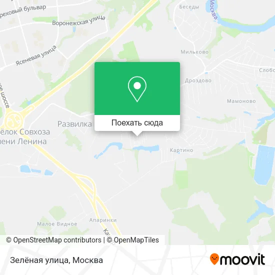 Карта Зелёная улица