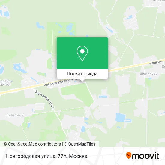 Карта Новгородская улица, 77А