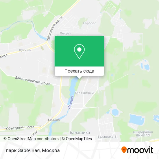 Карта парк Заречная