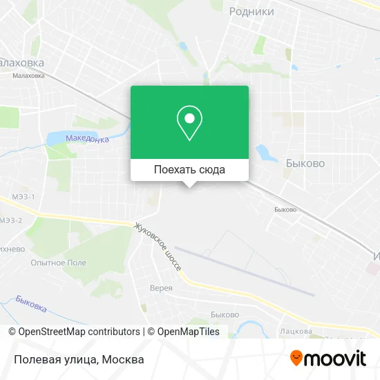 Карта Полевая улица