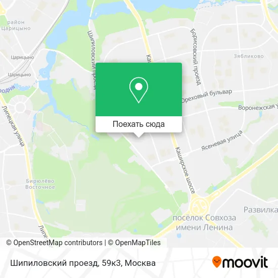 Карта Шипиловский проезд, 59к3