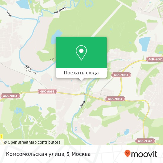 Карта Комсомольская улица, 5