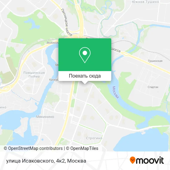 Карта улица Исаковского, 4к2