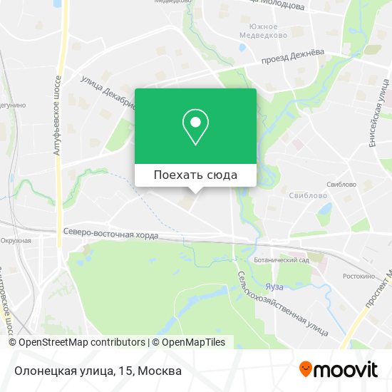 Карта Олонецкая улица, 15