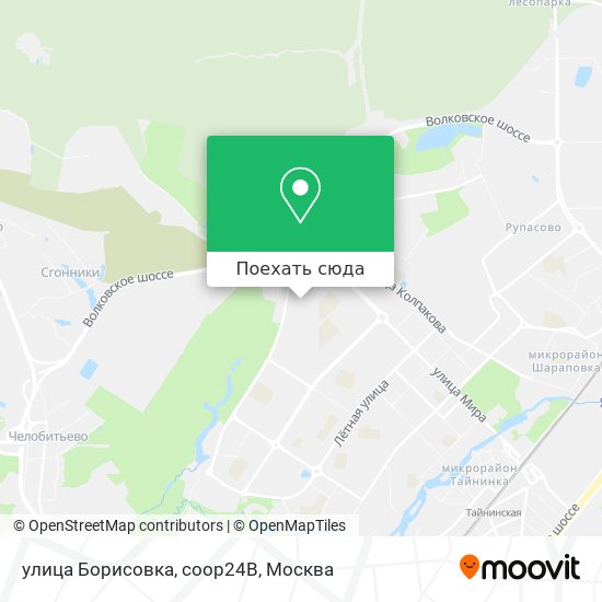 Карта улица Борисовка, соор24В