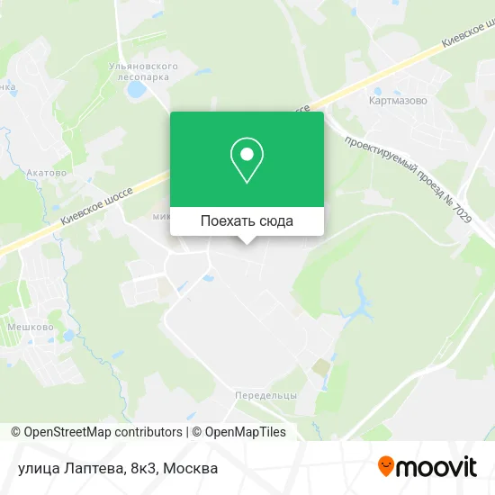 Карта улица Лаптева, 8к3