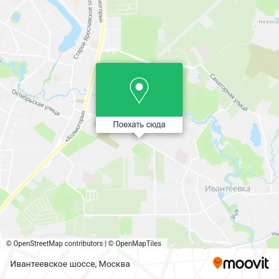 Карта Ивантеевское шоссе