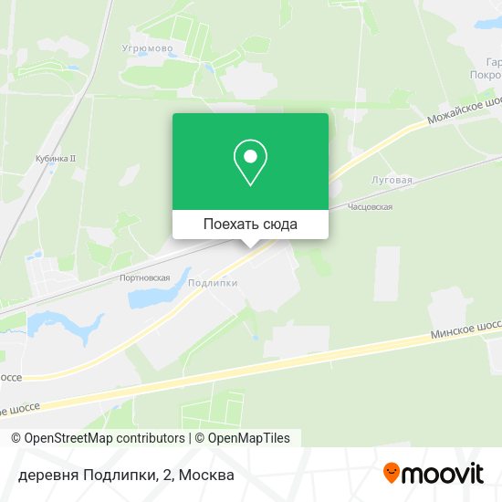 Карта деревня Подлипки, 2