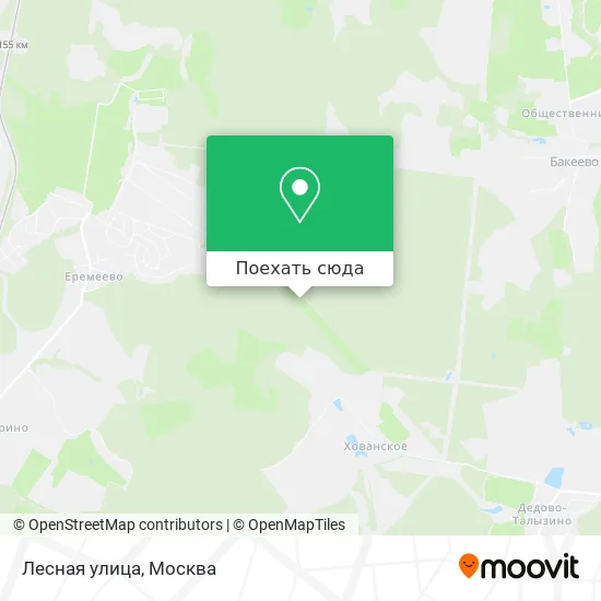 Карта Лесная улица