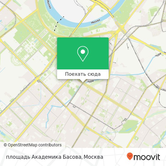Карта площадь Академика Басова