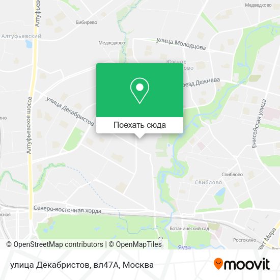 Карта улица Декабристов, вл47А