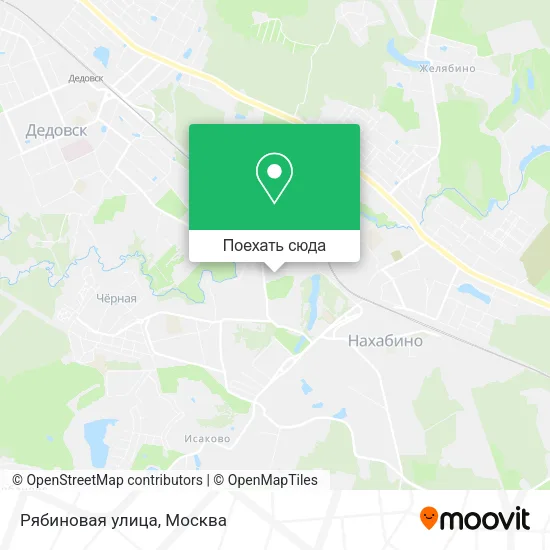 Карта Рябиновая улица
