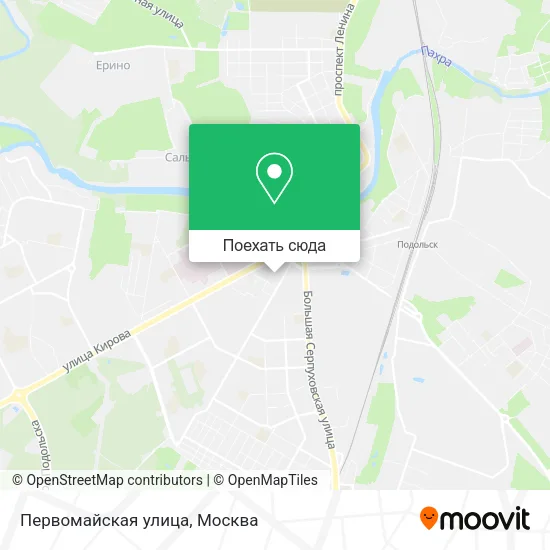 Карта Первомайская улица
