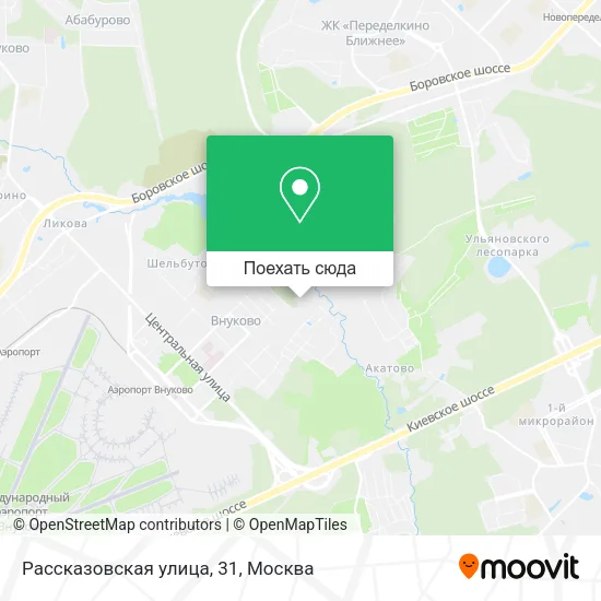Карта Рассказовская улица, 31