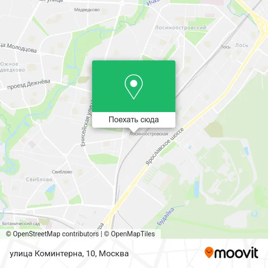 Карта улица Коминтерна, 10