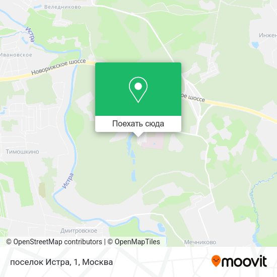 Карта поселок Истра, 1