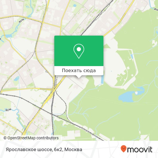 Карта Ярославское шоссе, 6к2