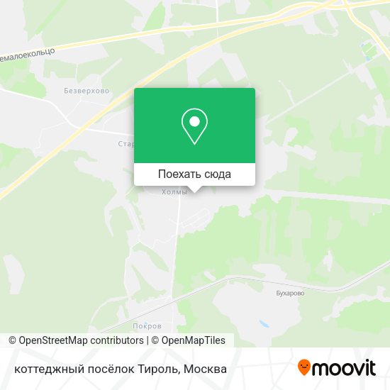 Карта коттеджный посёлок Тироль