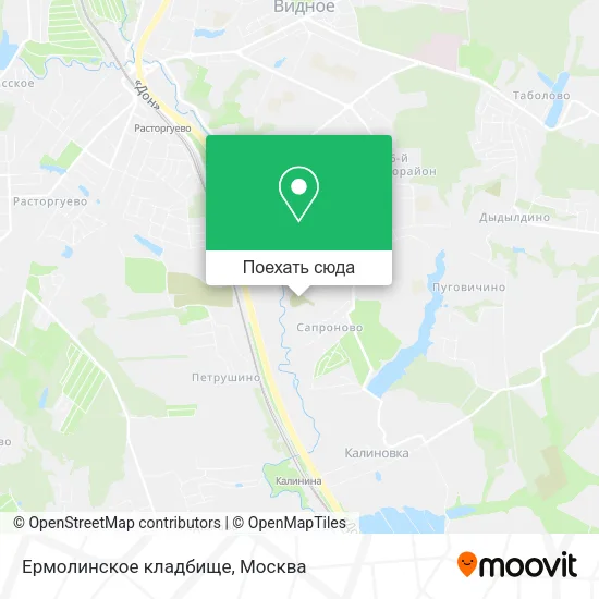 Карта Ермолинское кладбище