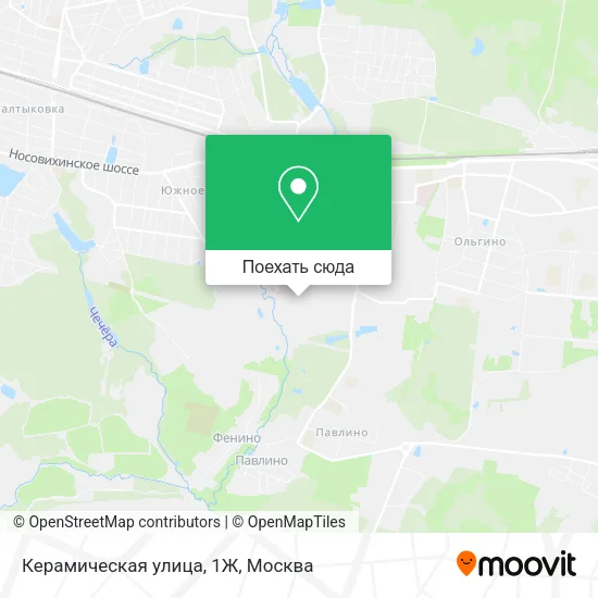 Карта Керамическая улица, 1Ж