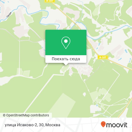 Карта улица Исаково-2, 30