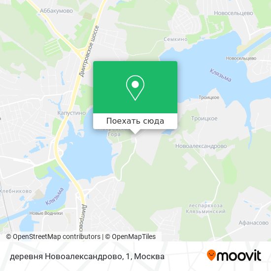 Карта деревня Новоалександрово, 1