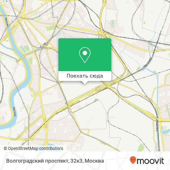 Карта Волгоградский проспект, 32к3