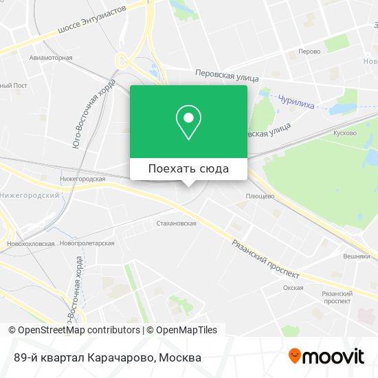 Карта 89-й квартал Карачарово