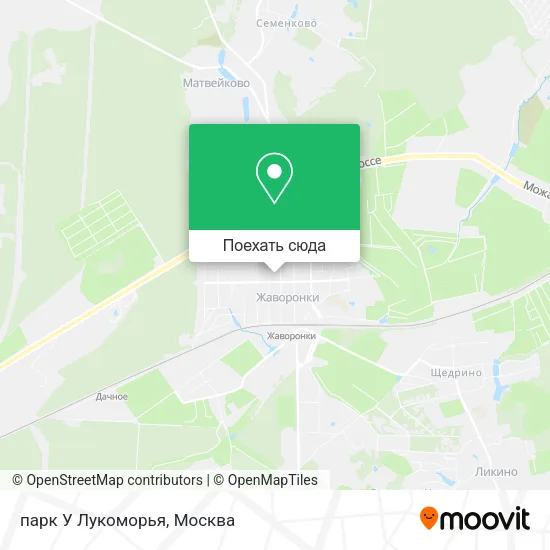 Карта парк У Лукоморья