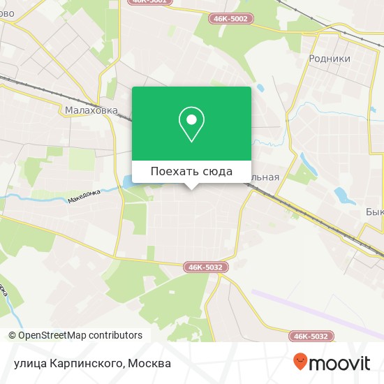 Карта улица Карпинского