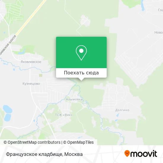 Карта Французское кладбище