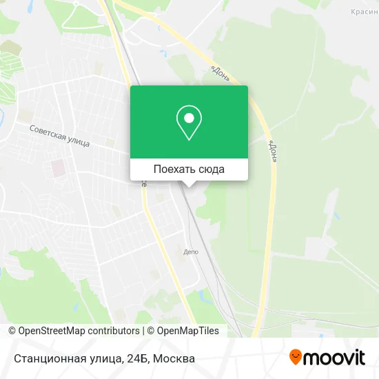Карта Станционная улица, 24Б